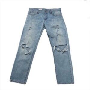 GAP 1969 Distressed Ripped Boyfriend Biker Casual Everyday Sexy Jeans 28R